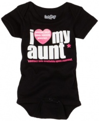 Sara Kety Newborn Baby-Girls I Love Aunt Short Sleeve Body Suit, Black, 6-12 Months Sara Kety Newborn Baby-Girls I Love Aunt Short Sleeve Body Suit, Black, 6-12 Months