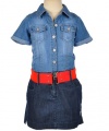 Guess Maybelle Dress with Belt (Sizes 7 - 16) - medium stone, 16