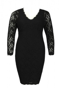 Adrianna Papell Long Sleeve Lace Sheath Dress - SIZE 16W