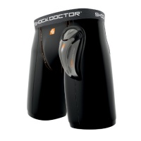 Shock Doctor Boy's Power Compression Short with BioFlex Cup Shock Doctor Boy's Power Compression Short with BioFlex Cup