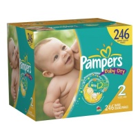 Pampers Baby Dry Diapers Economy Plus Pack Size 2, 246 Count Pampers Baby Dry Diapers Economy Plus Pack Size 2, 246 Count