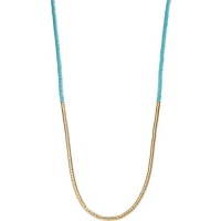 Michael Kors 24 Sleek Exotics Long Stone Bead Necklace - Turquoise Michael Kors 24 Sleek Exotics Long Stone Bead Necklace - Turquoise