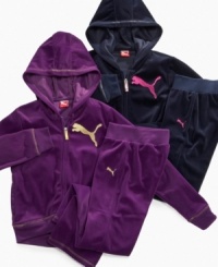 Perfect for her on-the-go style, these active yoga pants from Puma are a cute complement to her looks. Perfect for her on-the-go style, these active yoga pants from Puma are a cute complement to her looks.
