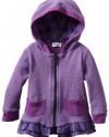 Splendid Littles Baby-Girls Infant Prep School Hoodie, Grape Juice, 6-12 Months