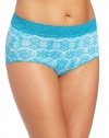 Bali Women's No Lines No Slip Brief with Lace Waistband