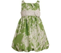 Bonnie Jean Girls Lime Floral Print Dress - 6 Bonnie Jean Girls Lime Floral Print Dress - 6