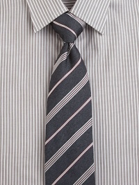 A handsome design expertly crafted in fine Italian silk.About 3 wideSilkDry cleanMade in Italy A handsome design expertly crafted in fine Italian silk.About 3 wideSilkDry cleanMade in Italy