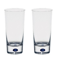 Orrefors Intermezzo Blue Collection designed by Erika Lagerbielke. From the name synonymous with unique and luxurious art glass, Orrefors' Intermezzo Blue has a distinct teardrop of blue in the stem. Orrefors Intermezzo Blue Collection designed by Erika Lagerbielke. From the name synonymous with unique and luxurious art glass, Orrefors' Intermezzo Blue has a distinct teardrop of blue in the stem.