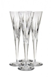 Reed & Barton Soho Set of 4 Flutes with Toasting Book Reed & Barton Soho Set of 4 Flutes with Toasting Book