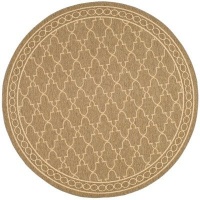 Safavieh Courtyard Collection CY5142B Coffee and Sand Indoor/ Outdoor Round Area Rug, 6-Feet 7-Inch Round Safavieh Courtyard Collection CY5142B Coffee and Sand Indoor/ Outdoor Round Area Rug, 6-Feet 7-Inch Round