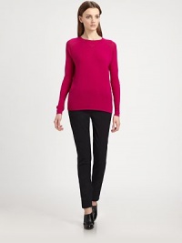 An impeccably tailored skinny-leg silhouette, executed in canvas with a side-seam piping detail.Self waistband with belt loopsZip fly with tab closureSide slash pocketsBack welt pocketsSilk liningInseam, about 3473% cotton/26% viscose/1% elastaneDry cleanMade in ItalyModel shown is 5'10 (177cm) wearing US size 4.OUR FIT MODEL RECOMMENDS ordering true size. An impeccably tailored skinny-leg silhouette, executed in canvas with a side-seam piping detail.Self waistband with belt loopsZip fly with tab closureSide slash pocketsBack welt pocketsSilk liningInseam, about 3473% cotton/26% viscose/1% elastaneDry cleanMade in ItalyModel shown is 5'10 (177cm) wearing US size 4.OUR FIT MODEL RECOMMENDS ordering true size.