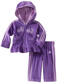 adidas Baby-Girls Infant 2 Piece Princess Velour Set, Dark Purple, 18 Months adidas Baby-Girls Infant 2 Piece Princess Velour Set, Dark Purple, 18 Months