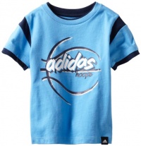 Adidas Boys 2-7 Cant Lose Tee, Bright Blue, 6 Adidas Boys 2-7 Cant Lose Tee, Bright Blue, 6