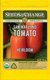 Seeds of Change S15889 Certified Organic San Marzano Paste Tomato Seeds of Change S15889 Certified Organic San Marzano Paste Tomato