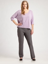 This slouchy, elegant style is rendered in ultra-soft finespun linen jersey.ScoopneckThree-quarter dolman sleevesLonger back hemlineAbout 28½ from shoulder to hemLinenDry cleanImported This slouchy, elegant style is rendered in ultra-soft finespun linen jersey.ScoopneckThree-quarter dolman sleevesLonger back hemlineAbout 28½ from shoulder to hemLinenDry cleanImported