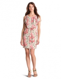 Julie Dillon Women's Printed Flutter Sleeve Dress, Romance, 12 Julie Dillon Women's Printed Flutter Sleeve Dress, Romance, 12