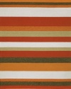 Liora Manne Ravella Stripe Rug, 24-Inch by 8-Feet, Orange