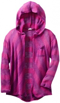 Splendid Girls 7-16 Chateaux Shadow Stripe Loose Knit Wrap, Very Berry, 12 Splendid Girls 7-16 Chateaux Shadow Stripe Loose Knit Wrap, Very Berry, 12