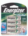 Energizer New Recharge Batteries, AA, 4-Count