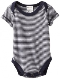 Splendid Littles Unisex-Baby Newborn Always Mini Striped Onesie, Navy, 6-12 Months