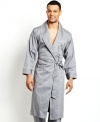 Maybe you're not at Hefner status yet but this robe from Nautica gets you close to palatial style.