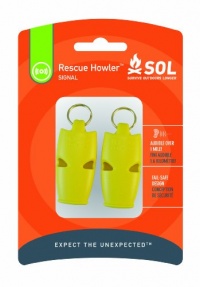 Adventure Medical Kits Sol Rescue Howler Whistles (2) , 2 - Ounce Adventure Medical Kits Sol Rescue Howler Whistles (2) , 2 - Ounce