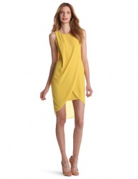 BCBGMAXAZRIA Women's Audra Sleeveless Draped Wrap Dress, Light Sunflower, 8 BCBGMAXAZRIA Women's Audra Sleeveless Draped Wrap Dress, Light Sunflower, 8