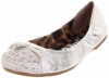 Sam Edelman Girls Beatrix Ballet Flat (Little Kid/Big Kid),Silver,2 M US Little Kid