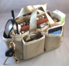 Lexie Gold Handbag Bag Purse Travel Cosmetic Make-Up Tote Organizer Insert Dimensions: 9L x 4H x 4W