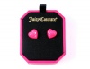 Juicy Couture Dreaming in Color Puffed Heart Stud Earrings Pink