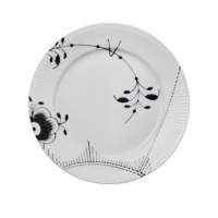 Royal Copenhagen Black Fluted Mega Salad/Dessert Plate #2 9 in Royal Copenhagen Black Fluted Mega Salad/Dessert Plate #2 9 in