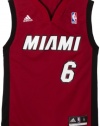 LeBron James Miami Heat #6 Youth Revolution 30 Replica Adidas NBA Basketball Jersey (Alternate Red)