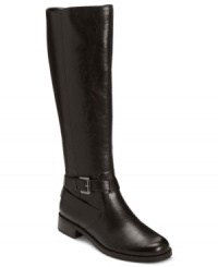 Walk with confidence in this great boot. Aerosole's With Pride boots feature a wrap around ankle strap with gunmetal buckle detail. Walk with confidence in this great boot. Aerosole's With Pride boots feature a wrap around ankle strap with gunmetal buckle detail.