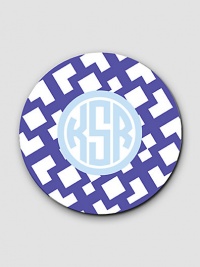 Transform your dinner table or buffet with a set of personalized, virtually break-proof plates. A colorful pattern fits into everyday and celebratory occasions alike. Set of 4 Each: 10 diam Melamine; dishwasher safe Made in USA FOR PERSONALIZATION Select a quantity, then scroll down and click on PERSONALIZE & ADD TO BAG to choose and preview your personalization options. Please allow 2 weeks for delivery. Transform your dinner table or buffet with a set of personalized, virtually break-proof plates. A colorful pattern fits into everyday and celebratory occasions alike. Set of 4 Each: 10 diam Melamine; dishwasher safe Made in USA FOR PERSONALIZATION Select a quantity, then scroll down and click on PERSONALIZE & ADD TO BAG to choose and preview your personalization options. Please allow 2 weeks for delivery.