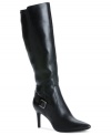 Style that's truly on point. Calvin Klein's Rosa tall high heel dress boots look amazing with just about anything.
