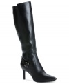 Style that's truly on point. Calvin Klein's Rosa tall high heel dress boots look amazing with just about anything.