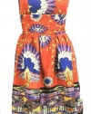 Gorgeous MM Couture by Miss Me Sweetheart Strapless Dress with Retro Abstract Print