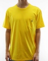 Polo Ralph Lauren Men's Crew Neck Short Sleeve Pocket T-Shirt Slker Yellow PRL