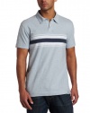 Calvin Klein Jeans Men's Engineered Chest Stripe Knit Shirt