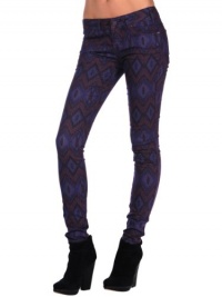 Free People Womens Ikat Printed Skinny Denim - Plum - 27 Free People Womens Ikat Printed Skinny Denim - Plum - 27