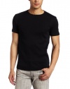 Calvin Klein Sportswear Men's Short Sleeve Mixed Rib Crew Neck Shirt