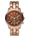 Leave understatement to someone else. Shine the brightest with this rosy Showstopper watch by Michael Kors.