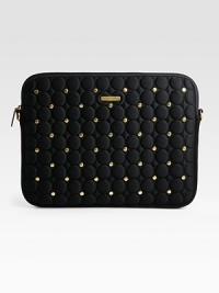 EXCLUSIVELY AT SAKS. Polished studs highlight quilted neoprene cover, finished with a fuzzy polyester lining.Zip-around closureFully lined13W X 10½H X 1DImportedPlease note: Laptop not included. EXCLUSIVELY AT SAKS. Polished studs highlight quilted neoprene cover, finished with a fuzzy polyester lining.Zip-around closureFully lined13W X 10½H X 1DImportedPlease note: Laptop not included.