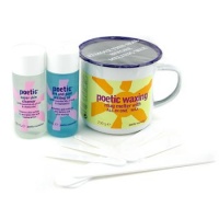 Poetic Waxing Kit - Azulene: Wax + Cleanser + Pre & Post Waxing Oil + Large & Small Sputulas 1set Poetic Waxing Kit - Azulene: Wax + Cleanser + Pre & Post Waxing Oil + Large & Small Sputulas 1set