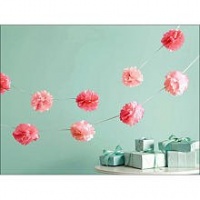 Martha Stewart Crafts Garland, Pink Pom Pom Martha Stewart Crafts Garland, Pink Pom Pom