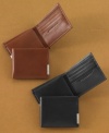 Great for the traveler, this Geoffrey Beene passcase wallet can easily hold all your on-the-go essentials.