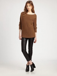 A lush blend of wool, alpaca and camel, all in a shoulder-baring boatneck style.Dropped shouldersLong sleevesPullover style50% wool/20% nylon/20% alpaca/10% camelDry cleanImported of Italian fabricModel shown is 5'11 (180cm) wearing US size Small. A lush blend of wool, alpaca and camel, all in a shoulder-baring boatneck style.Dropped shouldersLong sleevesPullover style50% wool/20% nylon/20% alpaca/10% camelDry cleanImported of Italian fabricModel shown is 5'11 (180cm) wearing US size Small.