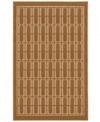 Set against chic brown tones, this all-over bracket pattern adds an eye-catching element to any room. This American-made Mohawk area rug is made from durable, stain-resistant olefin fiber combined with a high-low nap to produce a sleek, sculpted look.