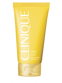 Ultra-moisturizing balm with soothing aloe calms sun-exposed skin. Provides a post-sun repair to help prevent today's sun exposure from becoming tomorrow's visible damage. Helps minimize peeling. Suitable for face and body. Oil-free. Non-acnegenic. 5 oz. Ultra-moisturizing balm with soothing aloe calms sun-exposed skin. Provides a post-sun repair to help prevent today's sun exposure from becoming tomorrow's visible damage. Helps minimize peeling. Suitable for face and body. Oil-free. Non-acnegenic. 5 oz.