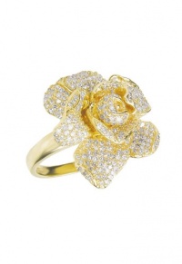 Effy Jewlery Jardin Pave Rose Diamond Ring, 1.12 TCW Ring size 7 Effy Jewlery Jardin Pave Rose Diamond Ring, 1.12 TCW Ring size 7
